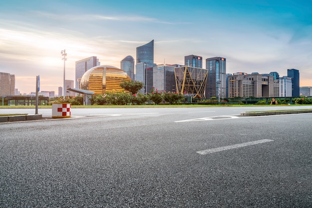 Road Ground And Modern Modern Architectural Landscape