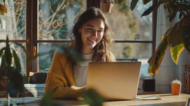 Robienie notatek, studiowanie online w domu, oglądanie instrukcji, wykładów i webinarów Kobieta używająca laptopa przy biurku i pisania w notatniku