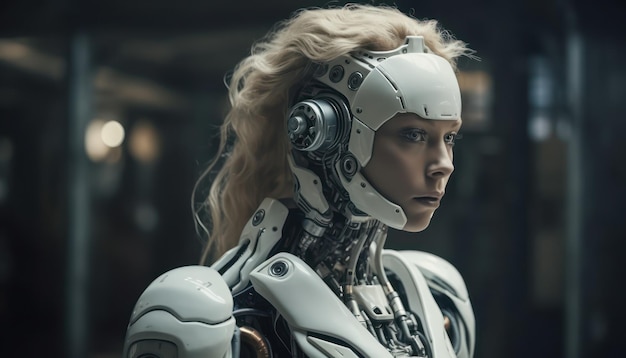 Robot-android kobieta