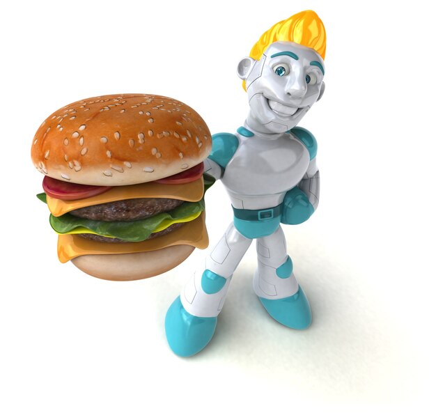 Robot - ilustracja 3D