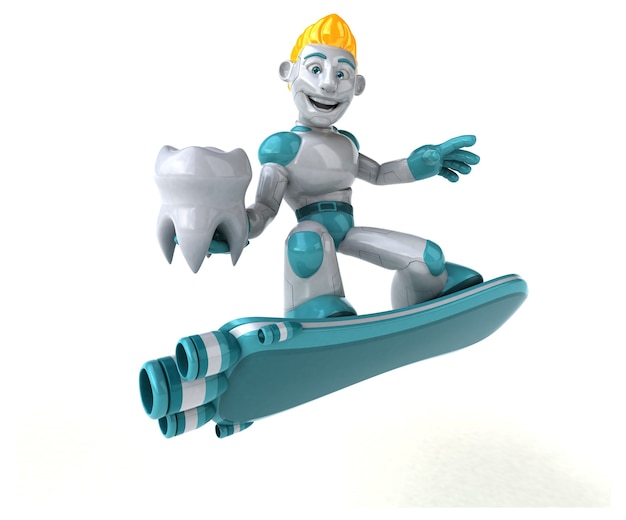 Robot - ilustracja 3D