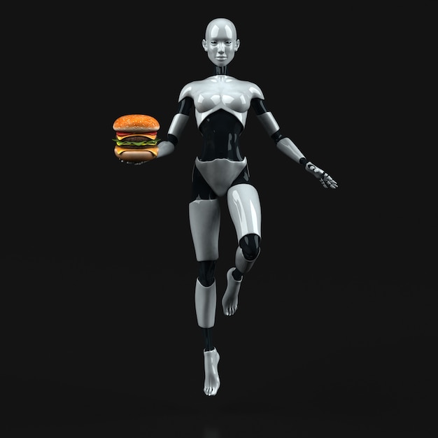 Robot - ilustracja 3D