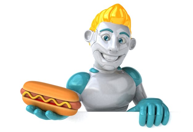 Robot - ilustracja 3D