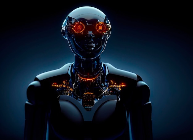 Roboty Futurystyczna interpretacja Ilustracja przyszłości 2025