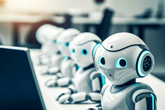 Roboty pomagają ludziom w rutynowych zadaniach generowanych przez Ai
