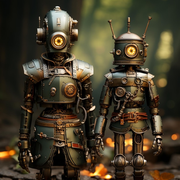 Roboty Steampunk