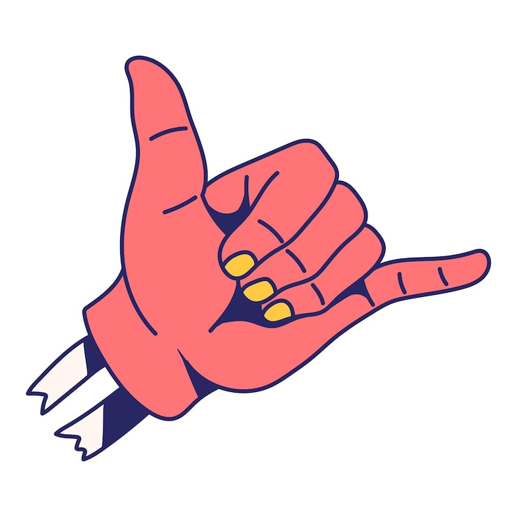 Zdjęcie rock n roll png ilustracja gestów ręcznych przezroczysty tło