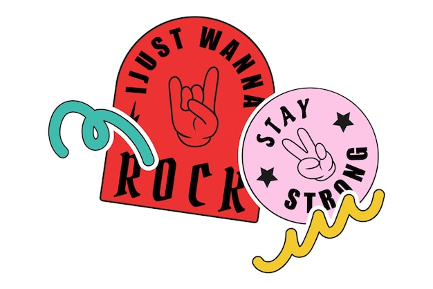 Rock n roll png typografia przezroczyste tło