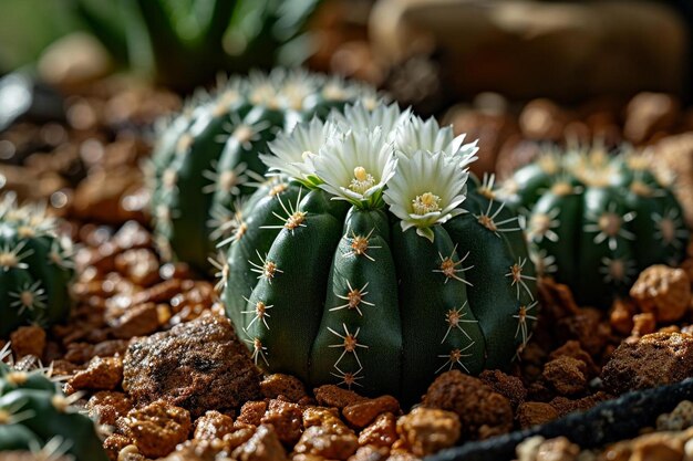 Rocky Allure - odmiana kaktusa z kamieniami
