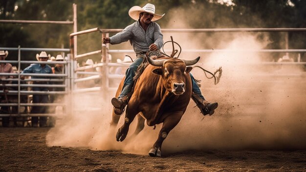 Rodeo z wyścigiem na bykach i liny