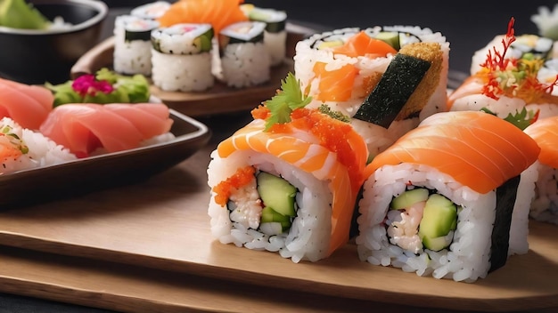 Rola z kanapką sushi