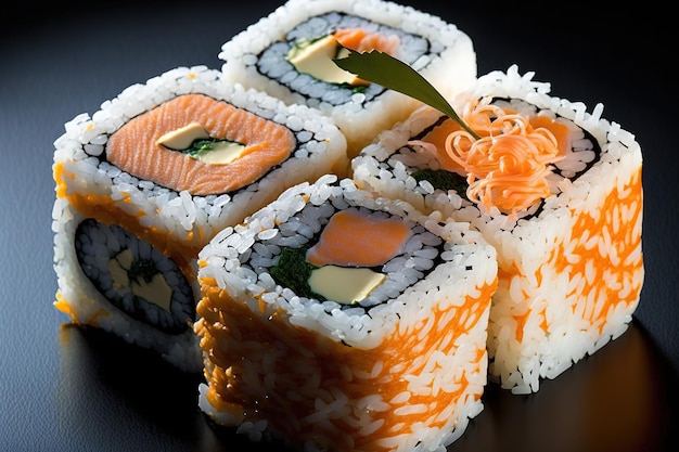 Rolki sushi są dostępne jako taryfa restauracyjna