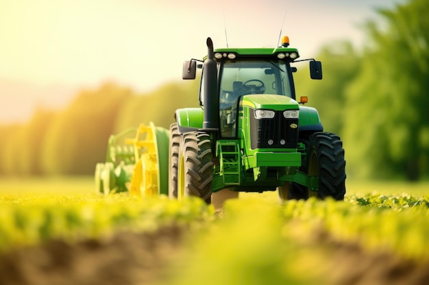 Rolnictwo zielonych ciągników wiejskich