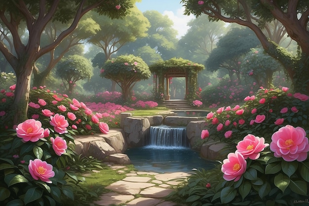 Romantic Camellia Serenade