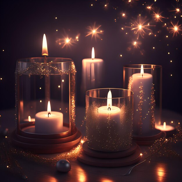 Romantic Candlelit miękkie oświetlenie tapety