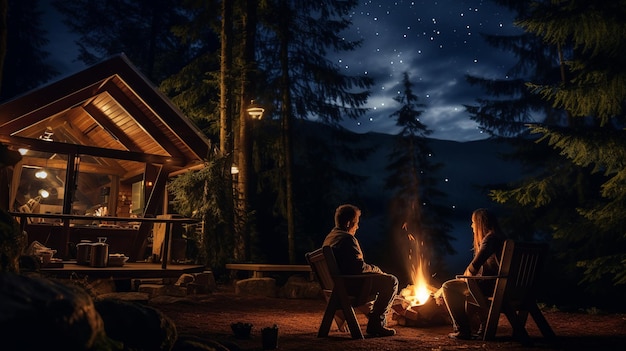 Romantic_Retreat_Campfire_Cabin