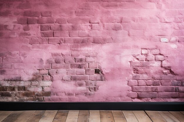Zdjęcie romantyczna tekstura ściany z różowej cegły