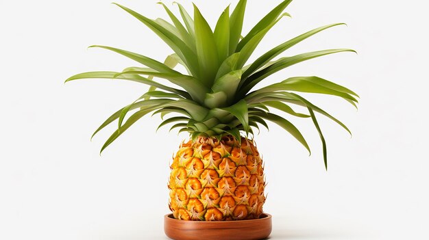 Roślina ananasowa izolowana na przezroczystym tle