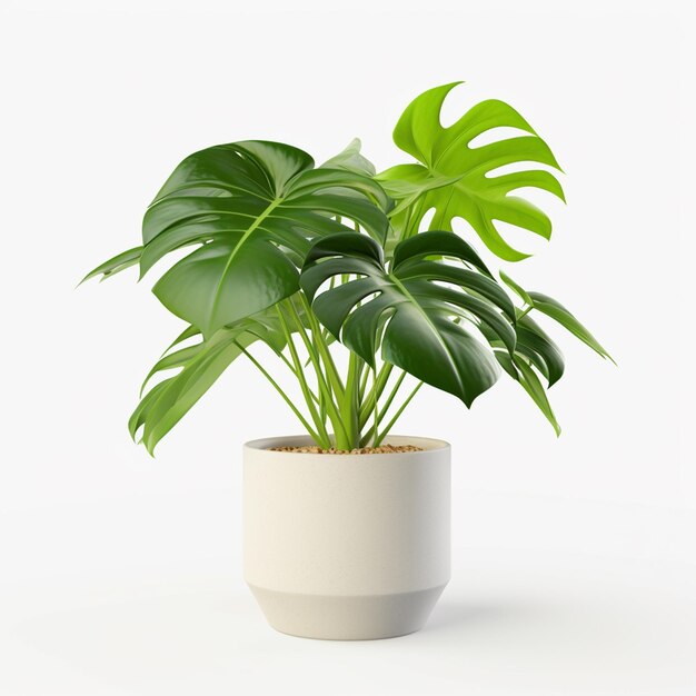 Roślina Monstera deliciosa w garnku