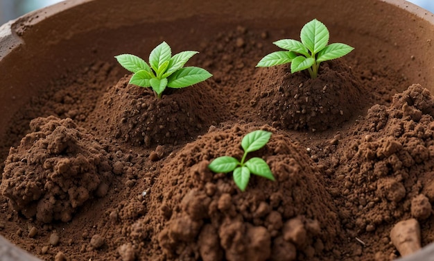 Zdjęcie rośliny rosnące z gleby rośliny rozwijające się rośliny rozwijają się z ziemi