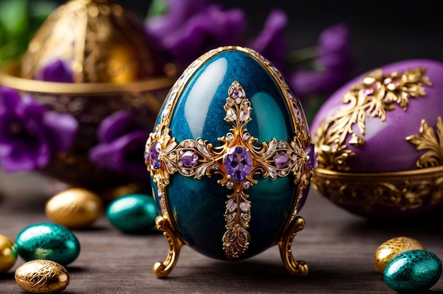 Rosyjska biżuteria pamiątkowa jajka wielkanocne kopia Faberge unikalna imponująca kolekcja biżuterii wykonana przez