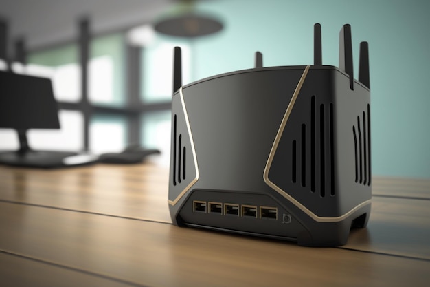 Router na stole Router to urządzenie, które przekazuje pakiety danych między sieciami komputerowymi tworząc zestaw sieci nakładkowych Jest podłączone do dwóch lub więcej linii danych z różnych sieci