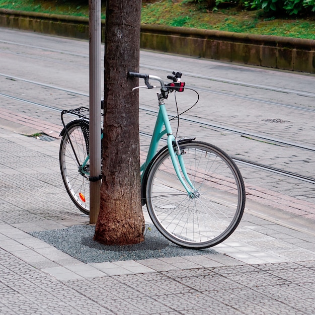 Rowerowy środek transportu na ulicy