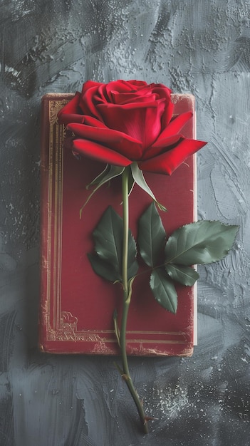 Róża jest na szczycie książki.
