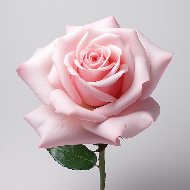 Róża odizolowywająca na białym tle