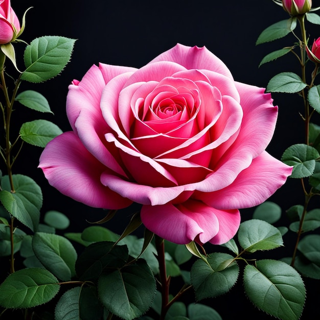Róże realistyczne wizualnie oszałamiające odizolowany obraz