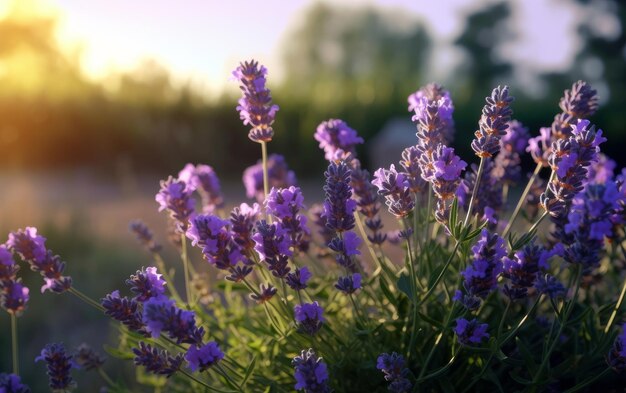 Rozkoszuj się kojącym aromatem lawendy generowanej przez sztuczną inteligencję