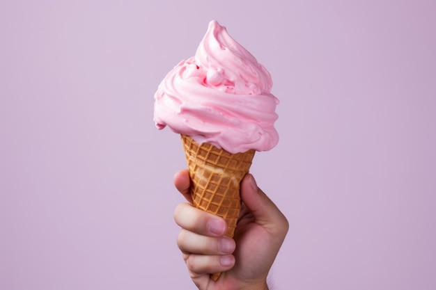 Rozkoszuj się słodyczami Odkryj radość kremowej różowej lody