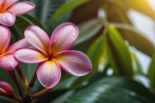 Zdjęcie rozkwitające plumeria