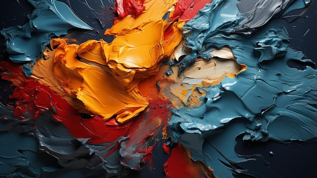 rozłożone kolorowe malowanie Fotografia w wysokiej rozdzielczości kreatywna tapeta tła