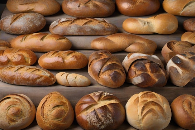 Różne style i odmiany na zbliżeniu chleba od tradycyjnego do nowoczesnego