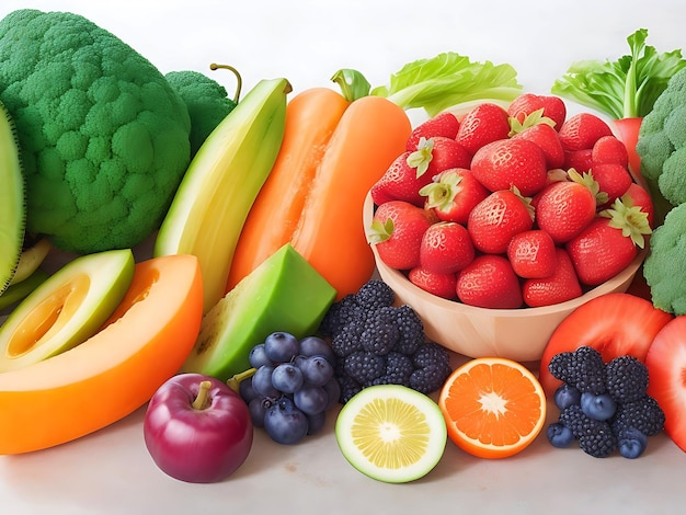 Różne warzywa owoce Jedzenie Opieka zdrowotna i zdrowe