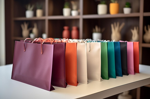 różnego rodzaju torby na zakupy w pięknych kolorach