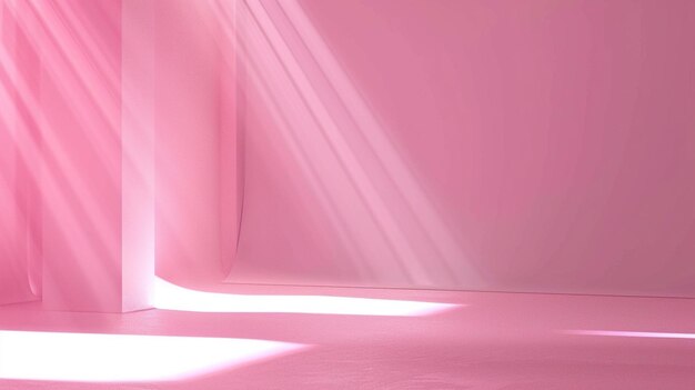 różowa kąpiel z światłem świecącym przez nią