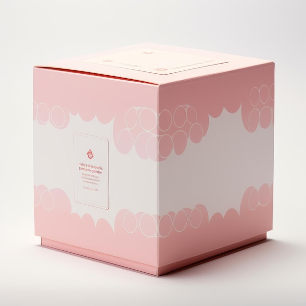 Różowa kostka kartonowa - eleganckie, minimalistyczne rozwiązanie pakowania