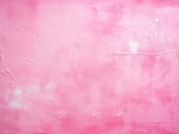 Różowa ściana z zadrapaniami i białym teksturą pędzla