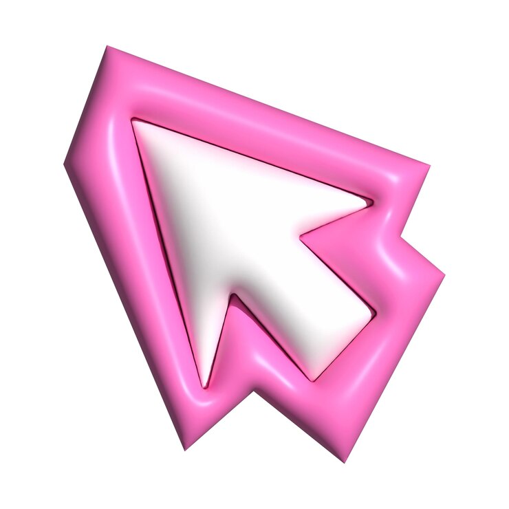 Zdjęcie różowa strzała png 3d papier wycięty przezroczysty tło