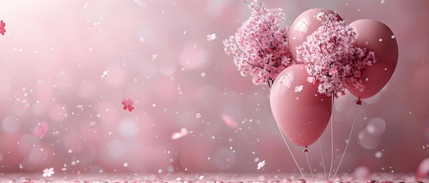 Różowe balony biletowe 3D z monetami i kodem promocyjnym do zakupów online Koncepcja Promocja zakupów 3D balony tematyczne Różowe oferty online Kody zniżki