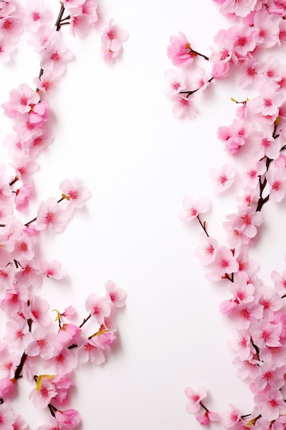 różowe drzewo kwitnącej wiśni z napisem wiśnia.