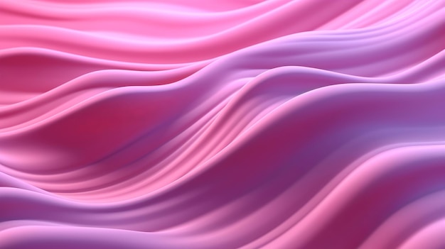 Różowe faliste linie kształtują kolorowy hipotetyczny zakład Kreatywny zasób Generowany przez sztuczną inteligencję