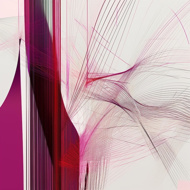 Różowe i fioletowe abstrakcyjne tło z dużą liczbą linii.
