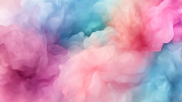 różowe i niebieskie akwarele, tło dymne, ilustracja koncepcyjna cyfrowa