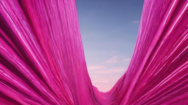 Zdjęcie różowe linie pttern panorama tło