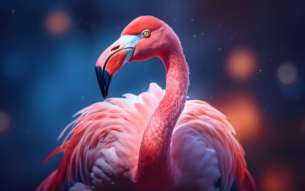 Różowe tło do zdjęć flamingów
