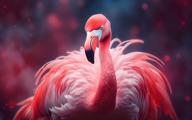 Różowe tło do zdjęć flamingów
