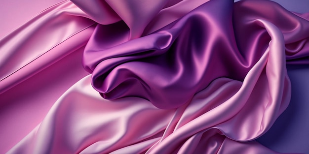 Różowo-fioletowa tkanina z białym tłem.